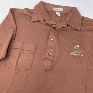 Vintage Wilson staff Kentucky state parks polo large‎ brown